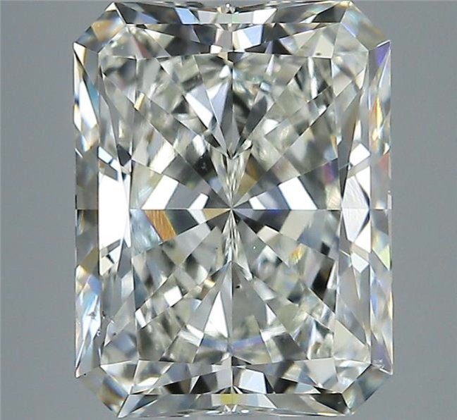 4.02ct J SI1 Rare Carat Ideal Cut Radiant Diamond