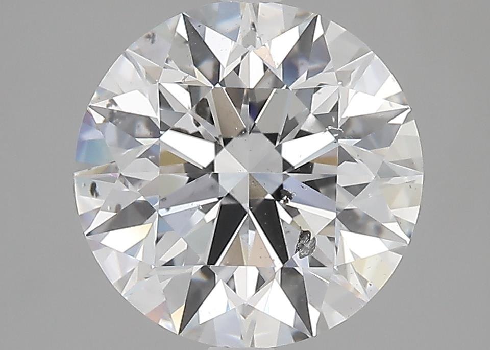 3.70ct E SI2 Rare Carat Ideal Cut Round Diamond