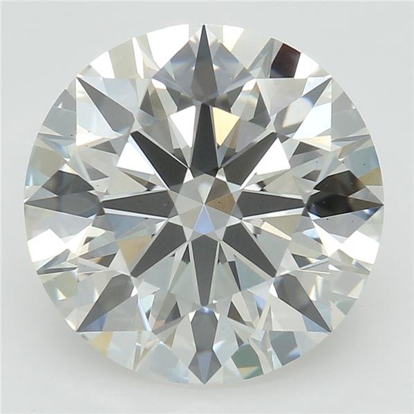 2.71ct J VS1 Rare Carat Ideal Cut Round Lab Grown Diamond