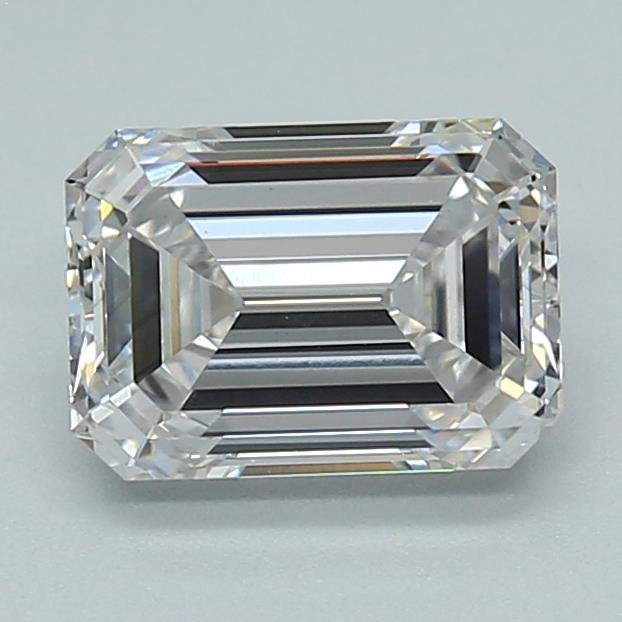 1.47ct F VS1 Rare Carat Ideal Cut Emerald Lab Grown Diamond