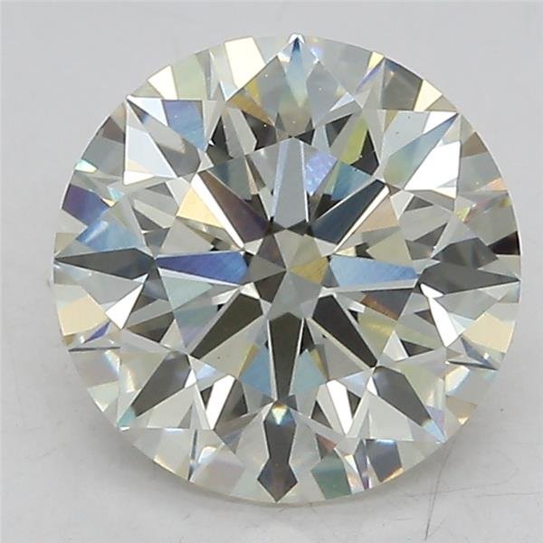 3.09ct J VS1 Rare Carat Ideal Cut Round Lab Grown Diamond