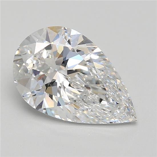1.84ct D VS2 Rare Carat Ideal Cut Pear Lab Grown Diamond