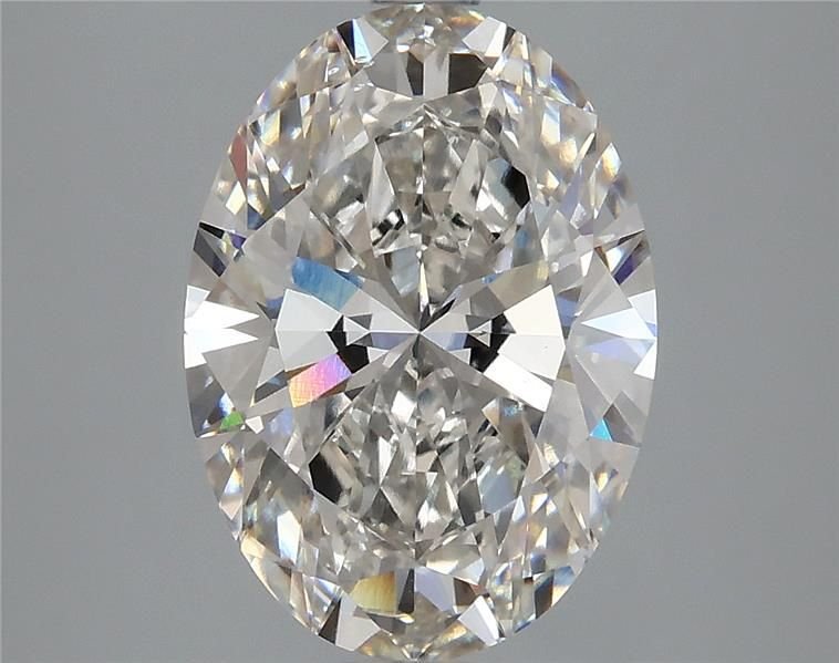 3.68ct H VS2 Rare Carat Ideal Cut Oval Lab Grown Diamond