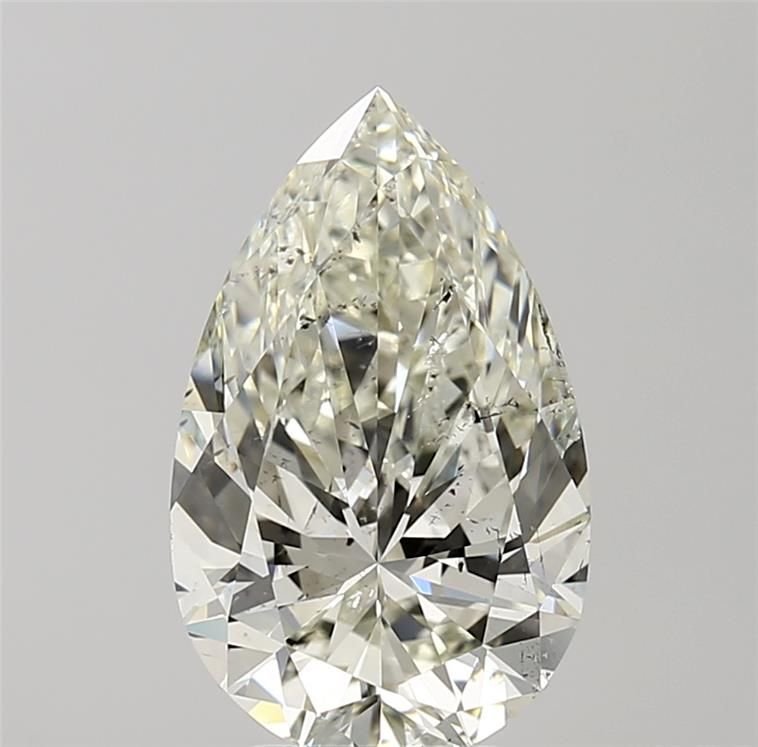 4.01ct J SI2 Rare Carat Ideal Cut Pear Diamond