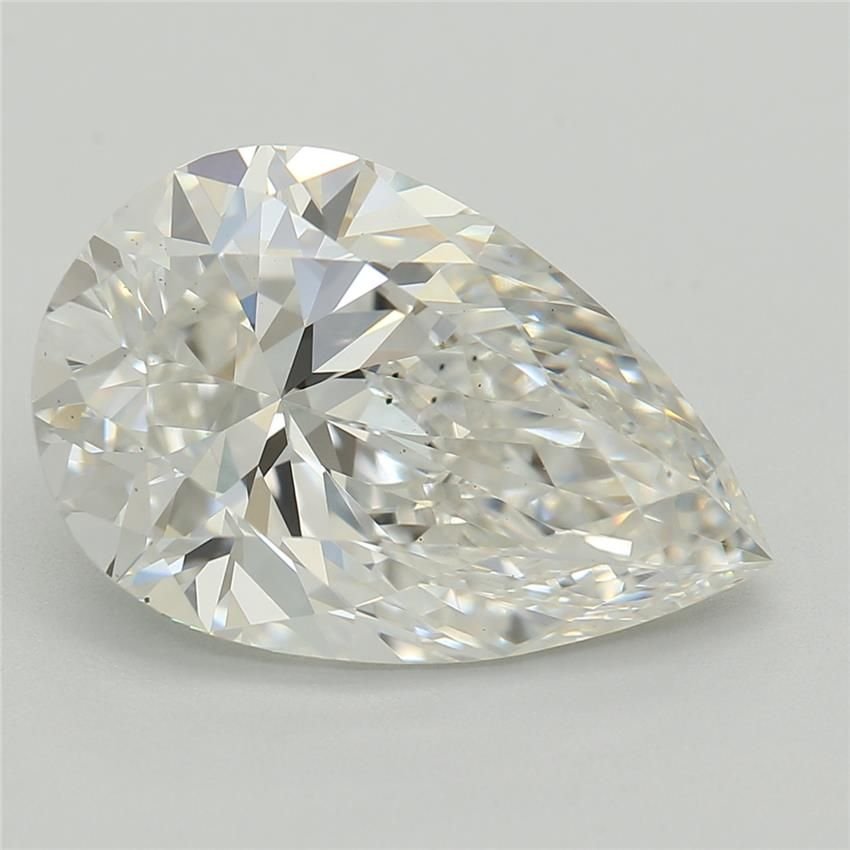 3.09ct F VS1 Rare Carat Ideal Cut Pear Lab Grown Diamond