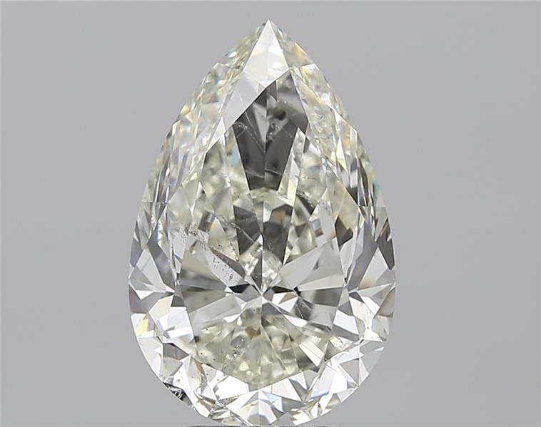 5.01ct I SI2 Rare Carat Ideal Cut Pear Diamond