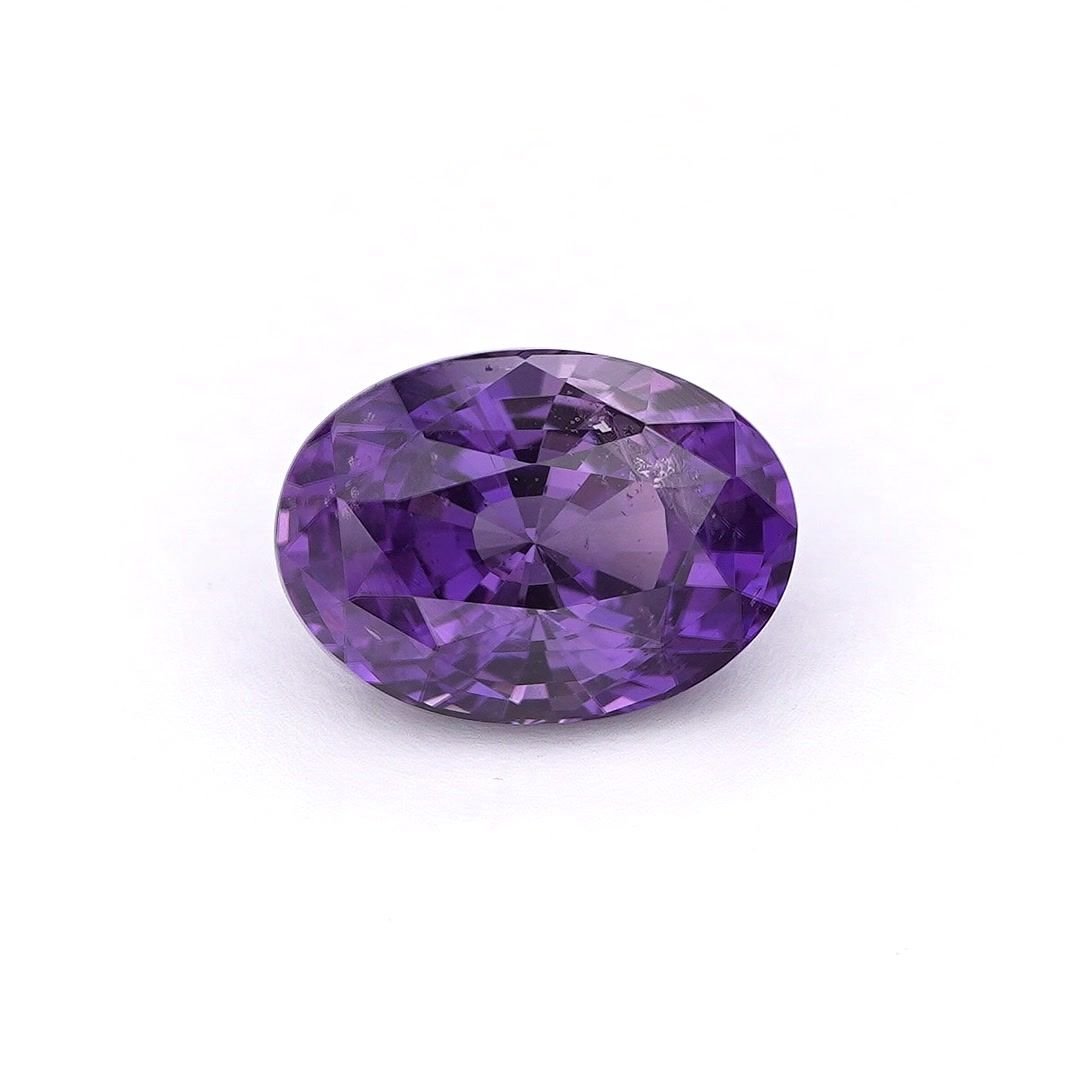 2.85 Carat Purple Oval Sapphire