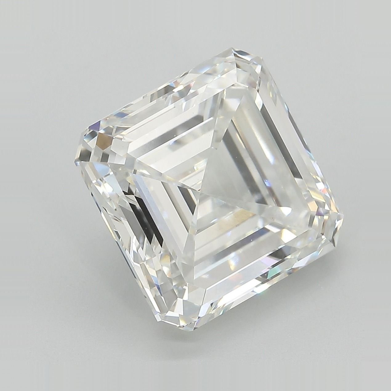 10.39ct F VS1 Very Good Cut Asscher Lab Grown Diamond