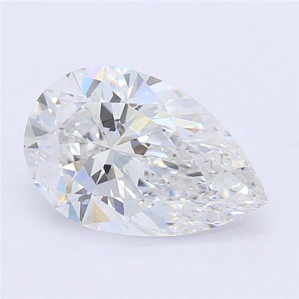 0.68ct D SI1 Rare Carat Ideal Cut Pear Lab Grown Diamond