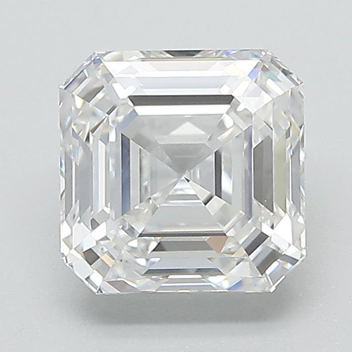 2.03ct F VVS2 Rare Carat Ideal Cut Asscher Lab Grown Diamond