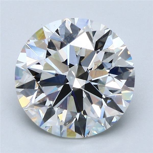 3.41ct G VS2 Rare Carat Ideal Cut Round Diamond
