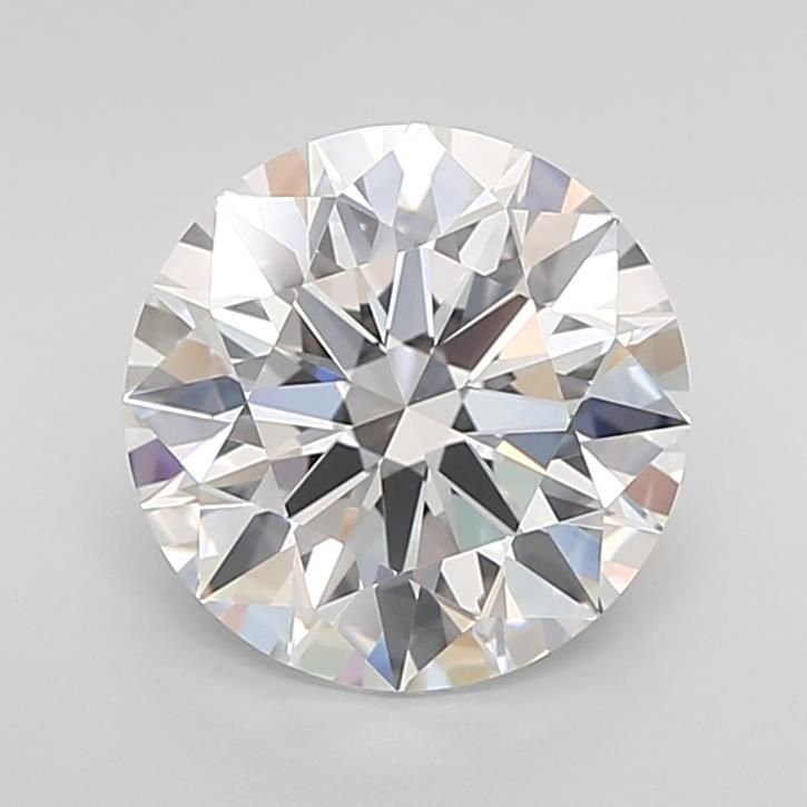 3.42ct E VVS2 Rare Carat Ideal Cut Round Lab Grown Diamond