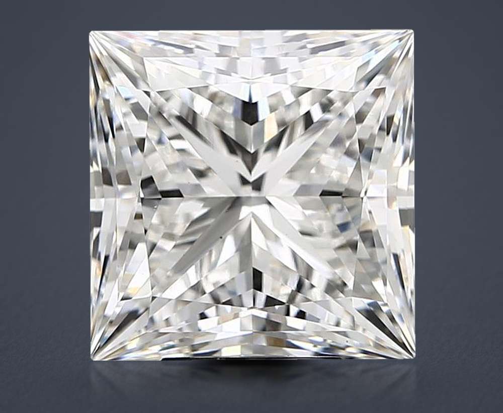 7.68 Carat Princess Lab Diamond