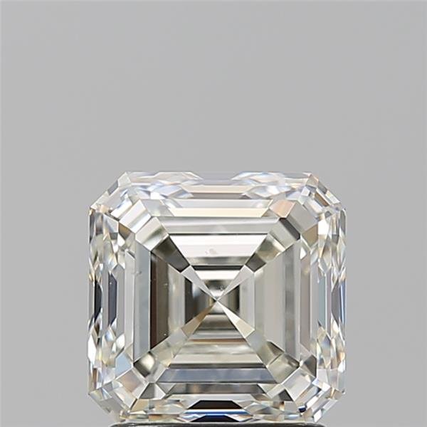 2.01ct K SI1 Rare Carat Ideal Cut Asscher Diamond