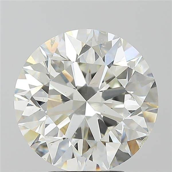 4.03ct J SI2 Excellent Cut Round Diamond