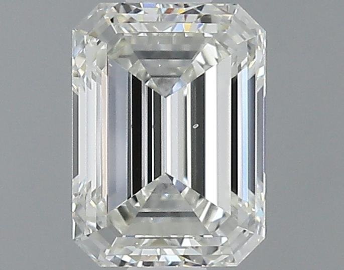 1.06ct J SI1 Rare Carat Ideal Cut Emerald Diamond