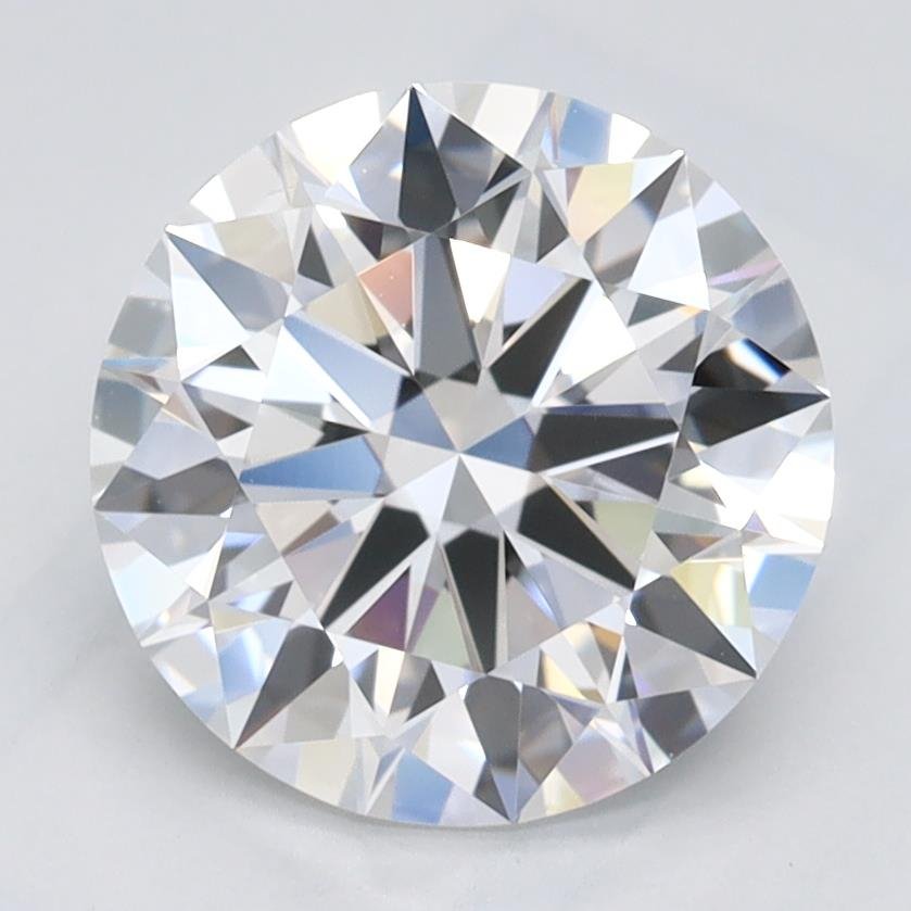 2.01ct D VVS2 Rare Carat Ideal Cut Round Lab Grown Diamond