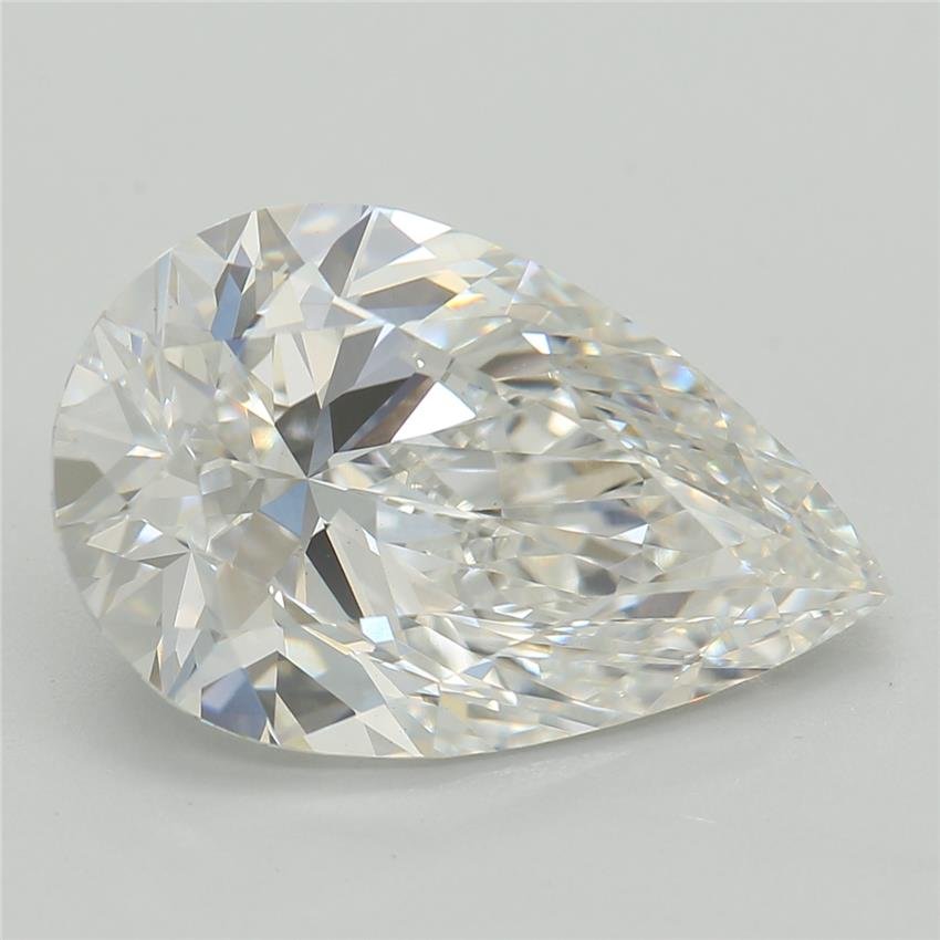 3.50ct F VS1 Rare Carat Ideal Cut Pear Lab Grown Diamond