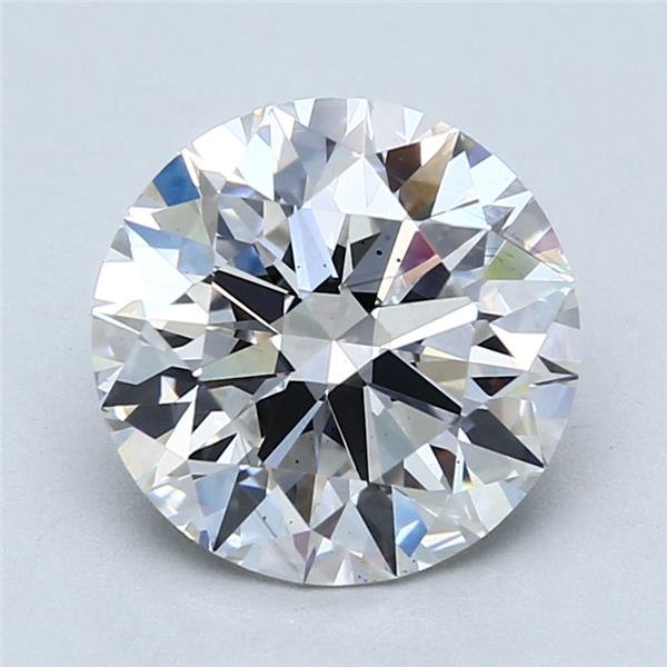 3.20ct F SI1 Rare Carat Ideal Cut Round Lab Grown Diamond