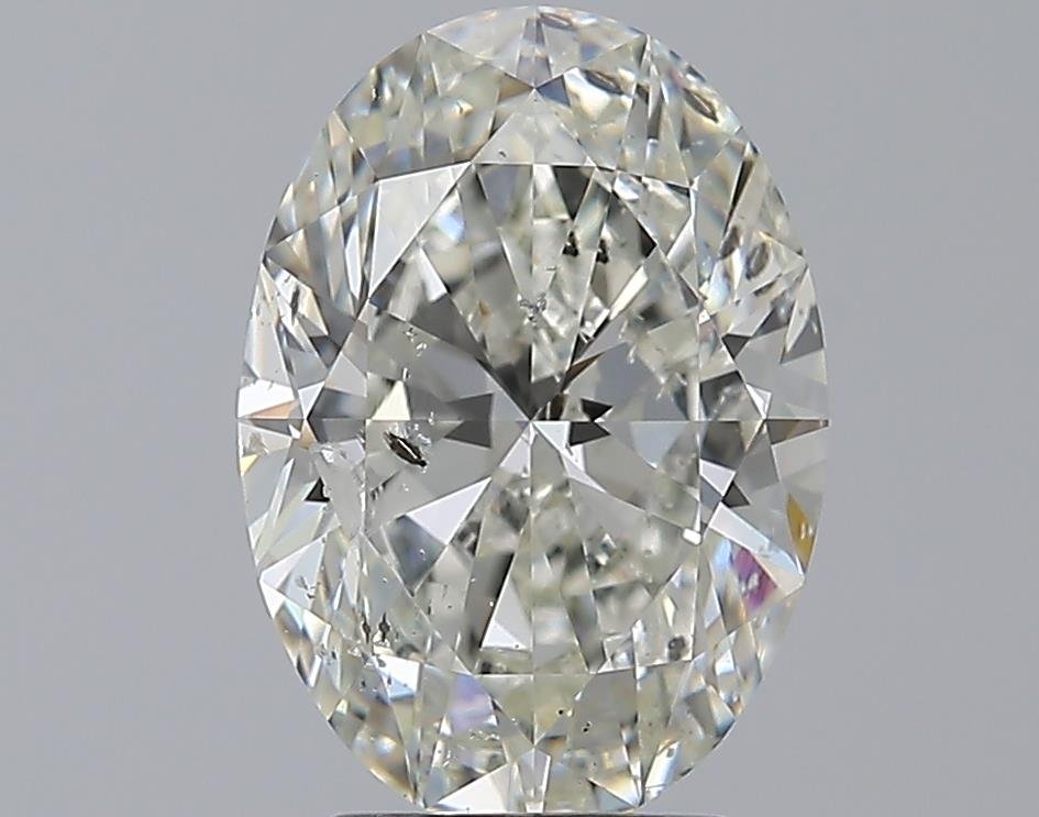 3.01ct H SI2 Rare Carat Ideal Cut Oval Diamond