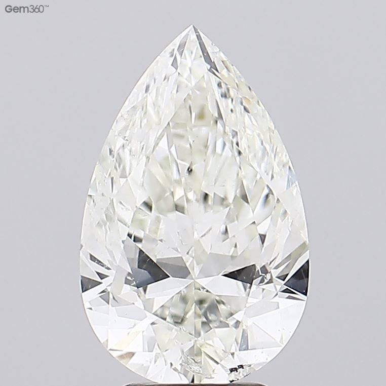 3.00ct I SI2 Rare Carat Ideal Cut Pear Diamond