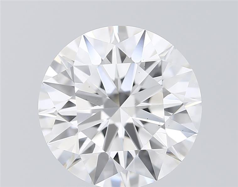 2.54ct E SI1 Rare Carat Ideal Cut Round Lab Grown Diamond