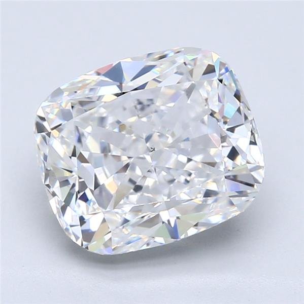 5.11ct D VS2 Very Good Cut Cushion Diamond