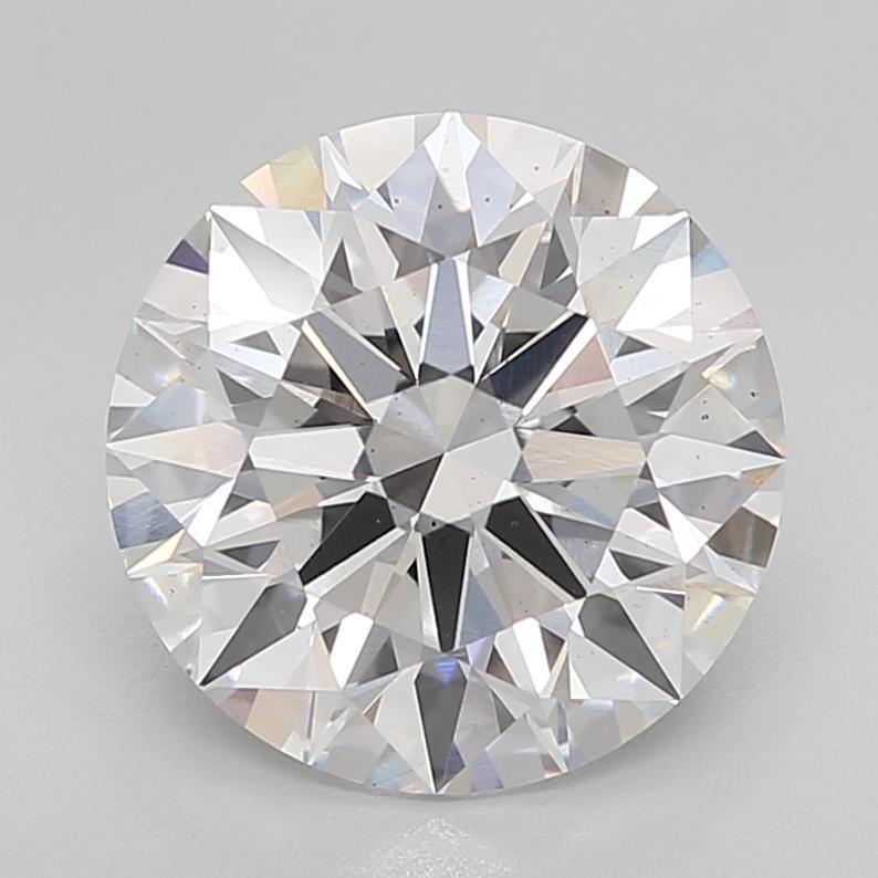 5.09ct F SI1 Rare Carat Ideal Cut Round Lab Grown Diamond