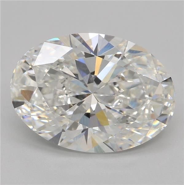 4.59ct F VVS2 Rare Carat Ideal Cut Oval Lab Grown Diamond