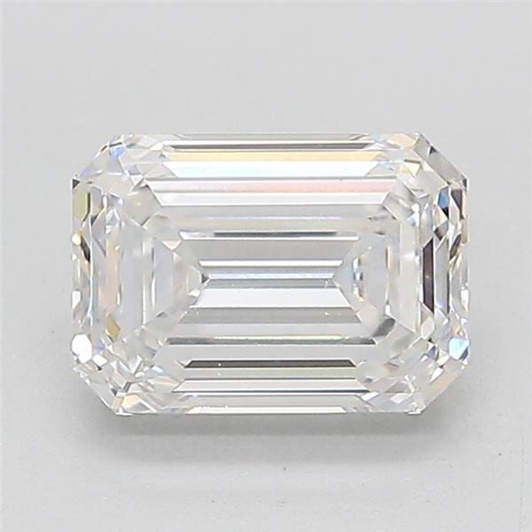 1.64ct E VS1 Rare Carat Ideal Cut Emerald Lab Grown Diamond