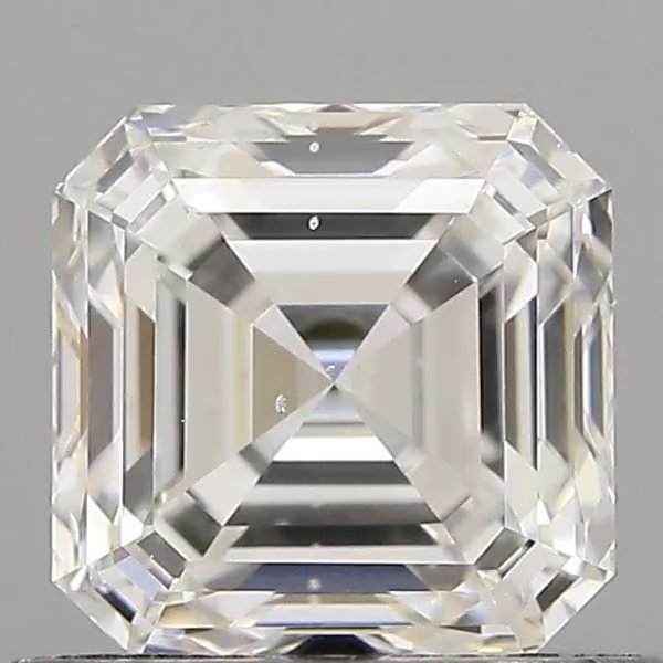 0.83ct G SI1 Rare Carat Ideal Cut Asscher Diamond