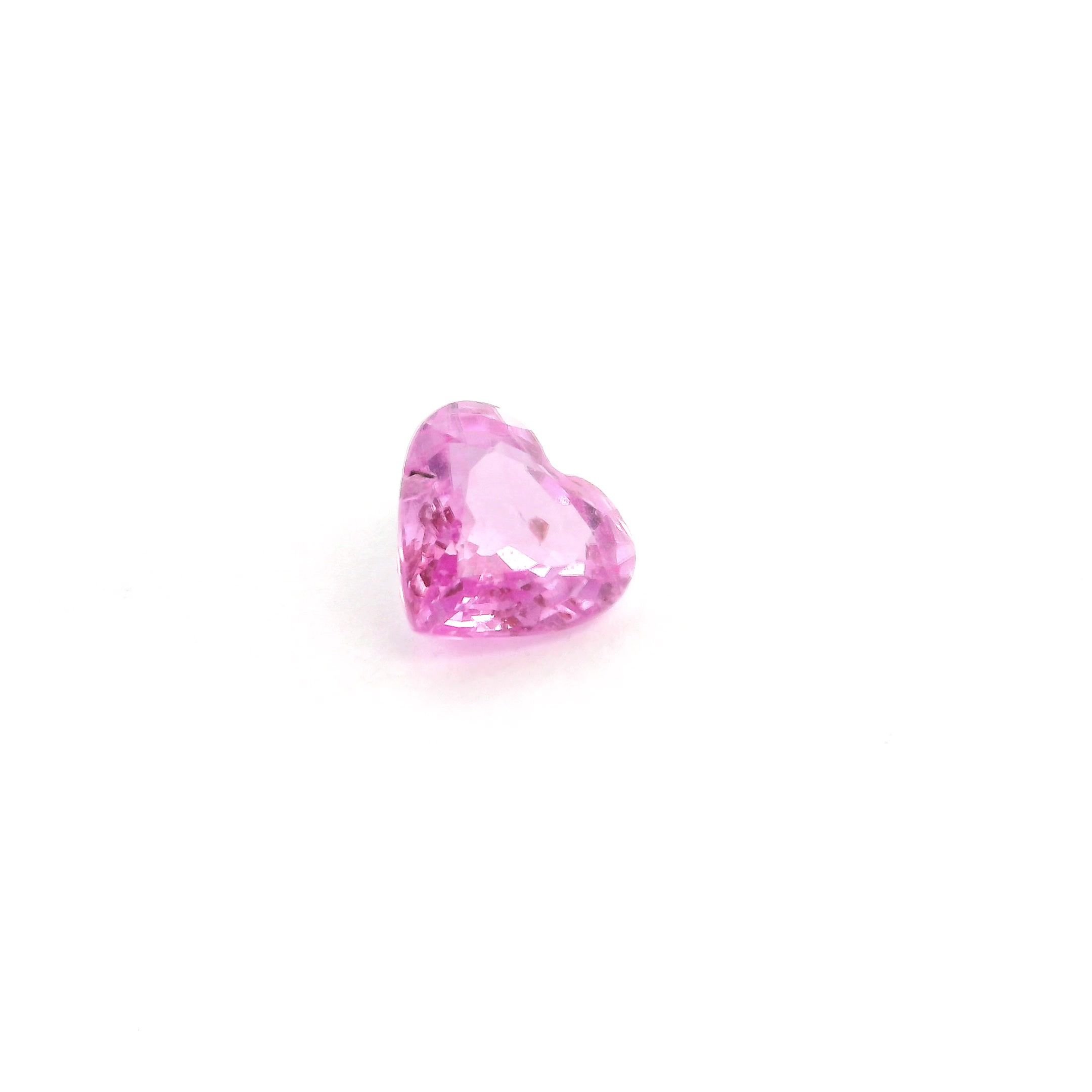 1.05 Carat Pink Heart Sapphire