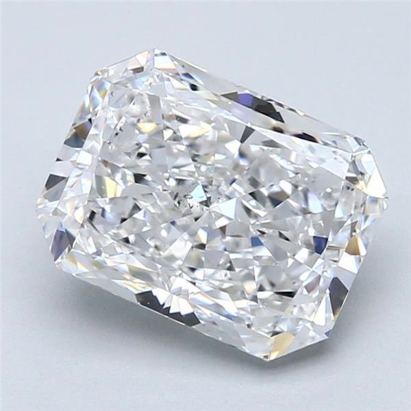 3.51ct E SI2 Rare Carat Ideal Cut Radiant Diamond