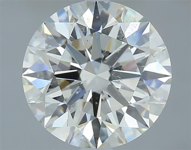 3.04ct K SI2 Rare Carat Ideal Cut Round Diamond