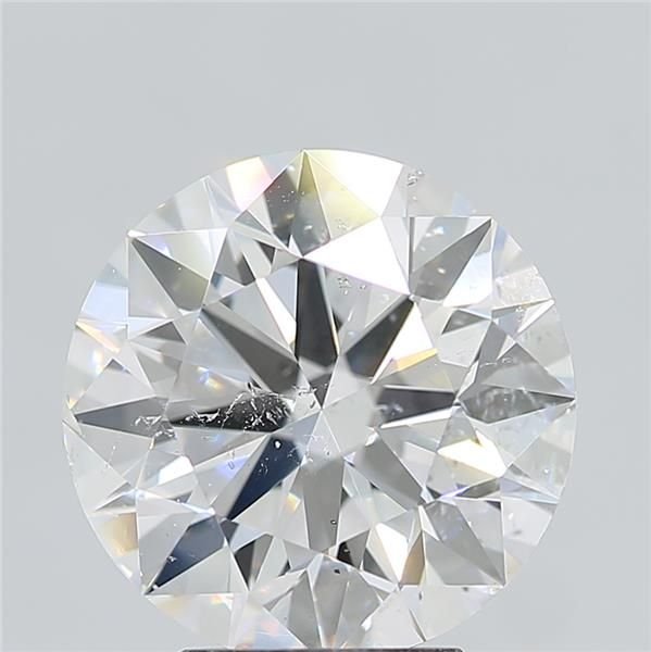 3.67ct D SI2 Rare Carat Ideal Cut Round Diamond