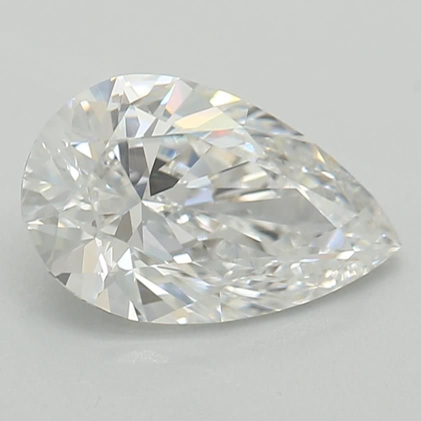 0.87ct D VS1 Rare Carat Ideal Cut Pear Lab Grown Diamond
