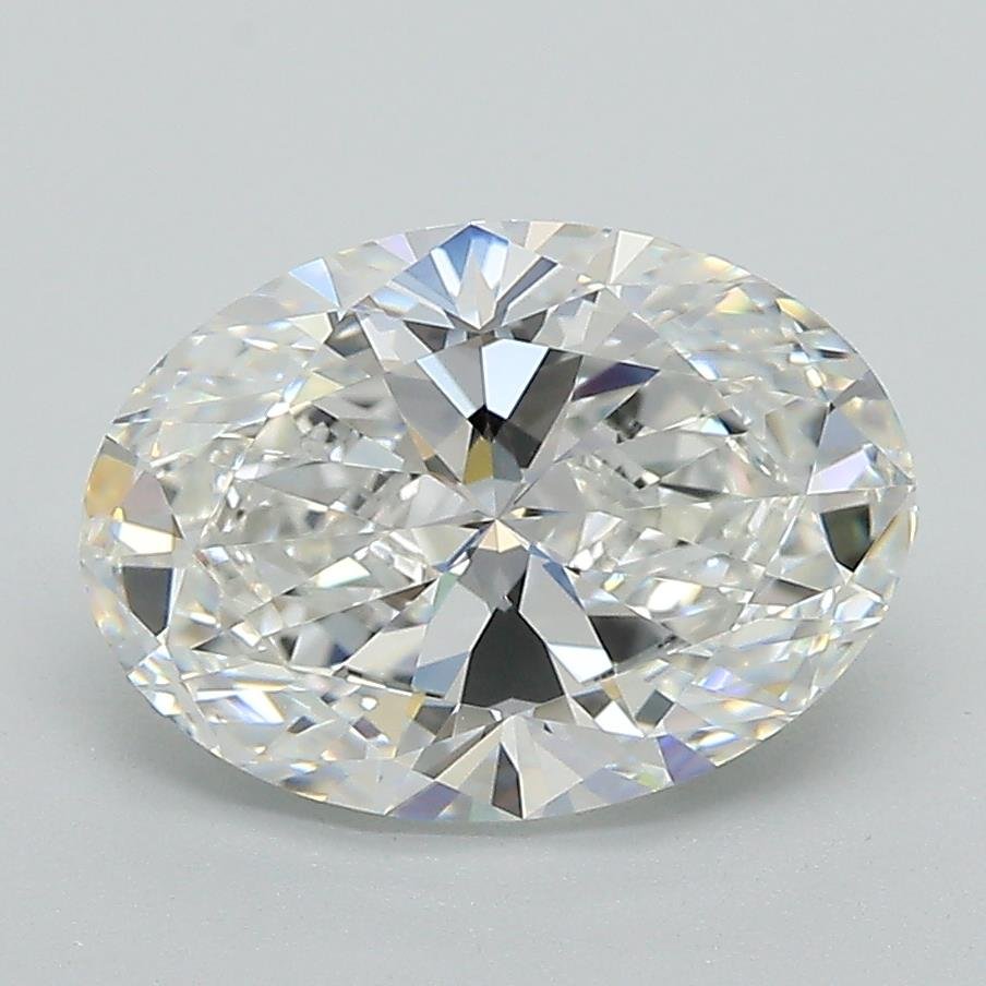 2.52ct F VS1 Rare Carat Ideal Cut Oval Lab Grown Diamond