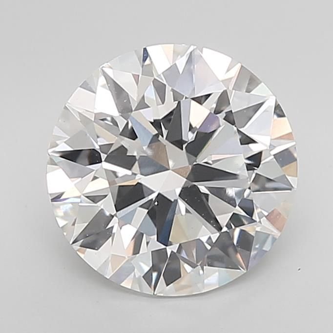 5.02ct F VS1 Rare Carat Ideal Cut Round Lab Grown Diamond