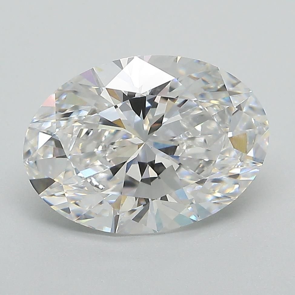 3.08ct E VVS2 Rare Carat Ideal Cut Oval Lab Grown Diamond