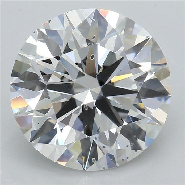 3.31ct F SI1 Rare Carat Ideal Cut Round Lab Grown Diamond