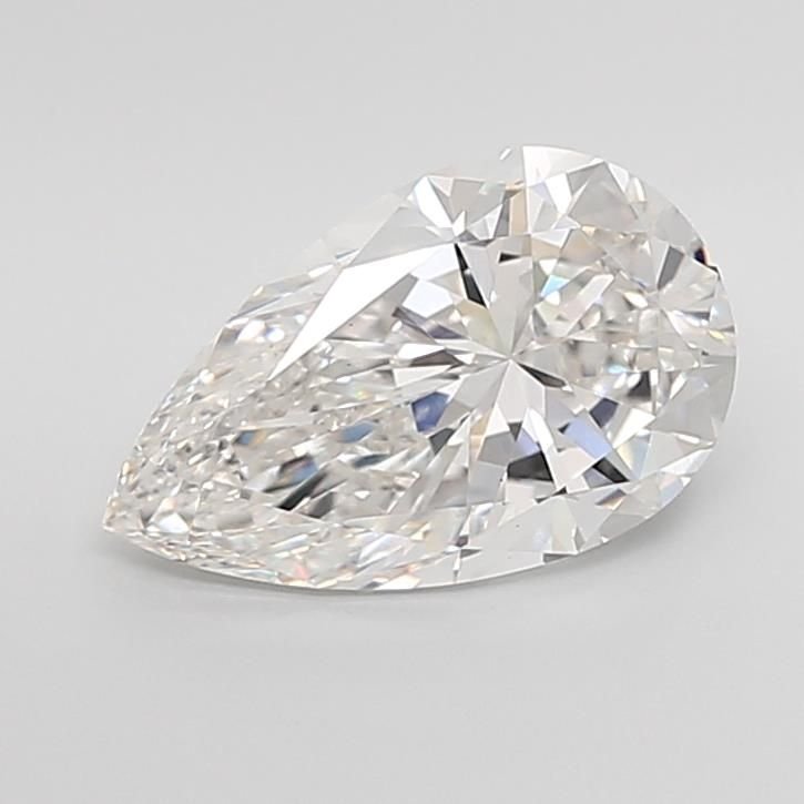 3.00ct F VS1 Very Good Cut Pear Lab Grown Diamond