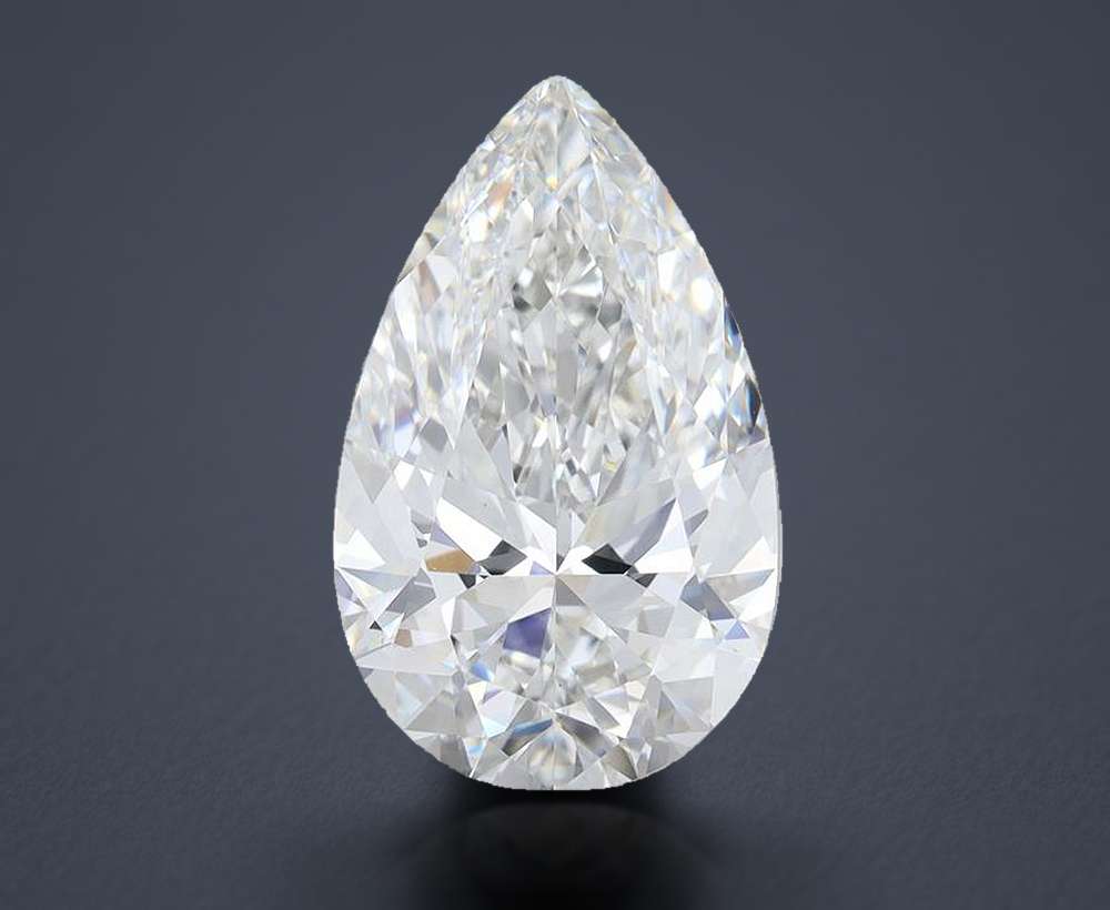 7.01 Carat Pear Lab Diamond