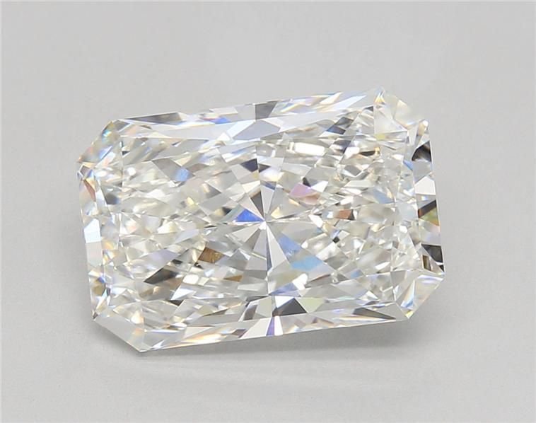 5.09ct F VVS2 Rare Carat Ideal Cut Radiant Lab Grown Diamond