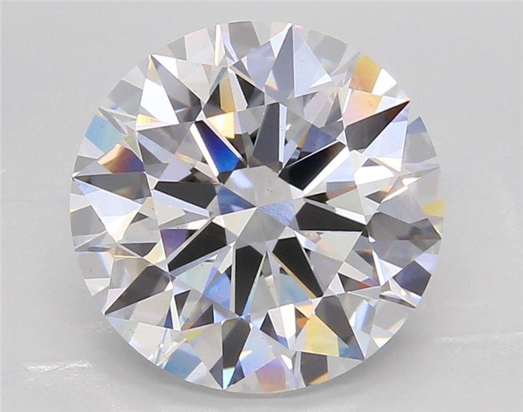 5.05ct D VS2 Rare Carat Ideal Cut Round Lab Grown Diamond