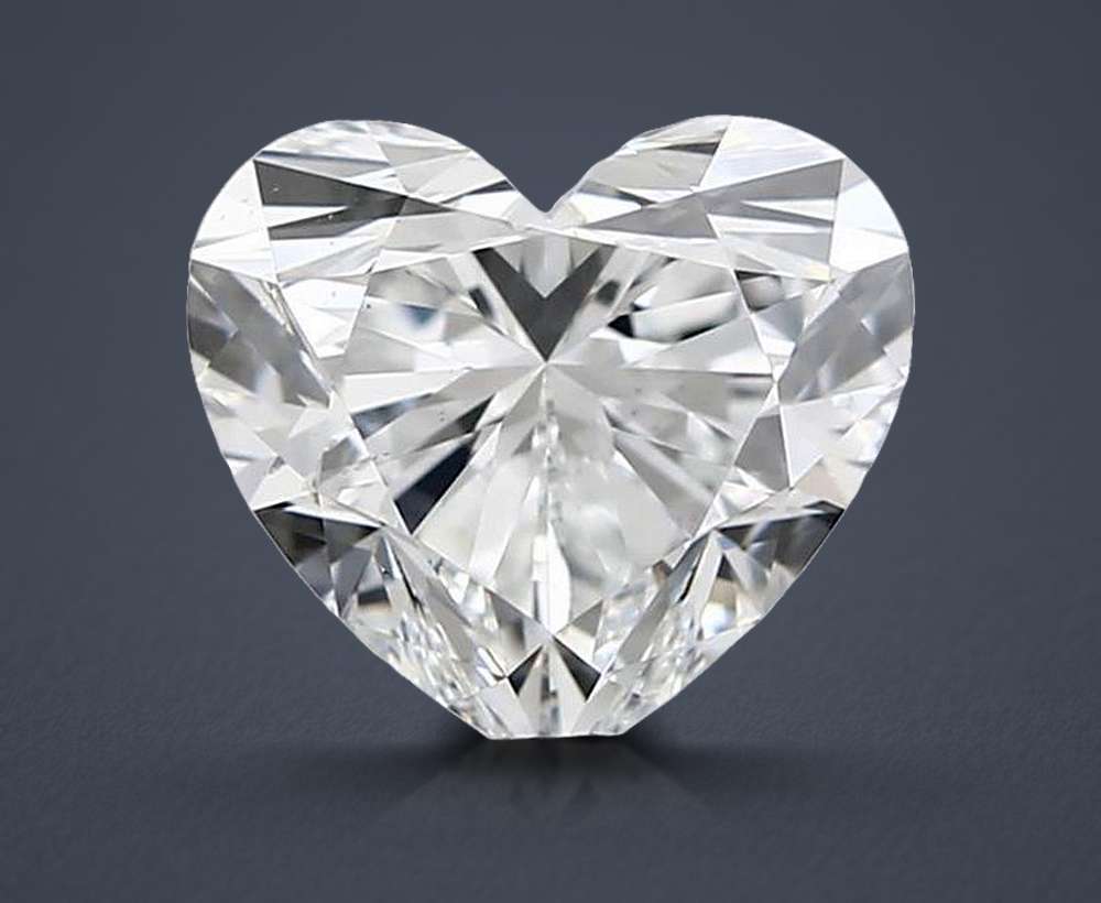 1.71 Carat Heart Natural Diamond