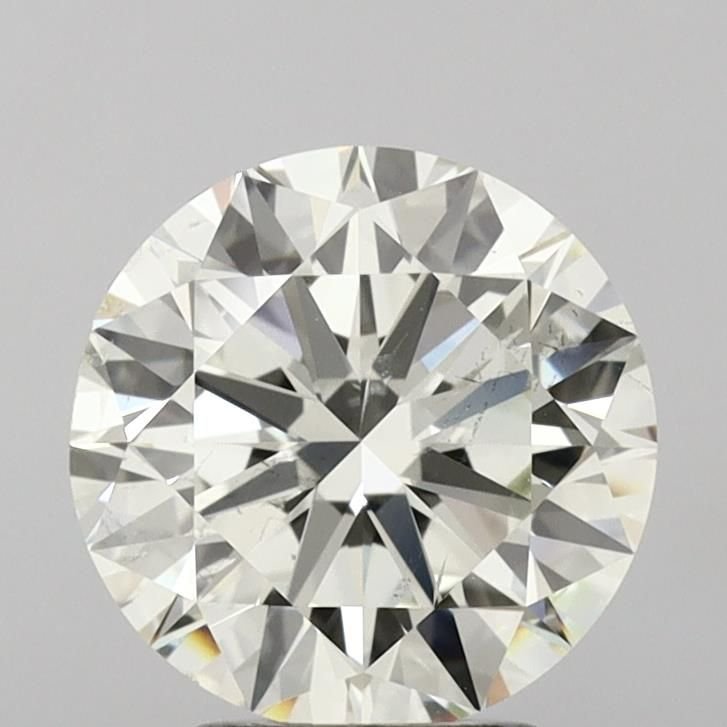 3.00ct K SI1 Rare Carat Ideal Cut Round Diamond