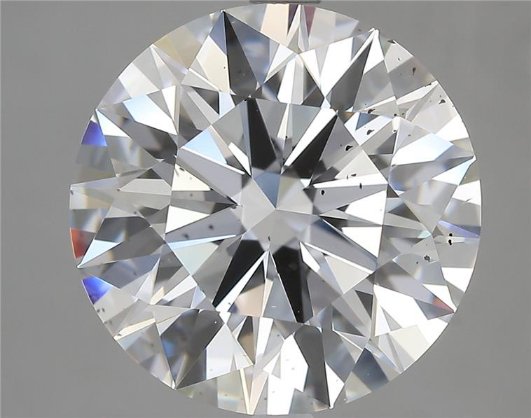 5.01ct D SI1 Rare Carat Ideal Cut Round Diamond