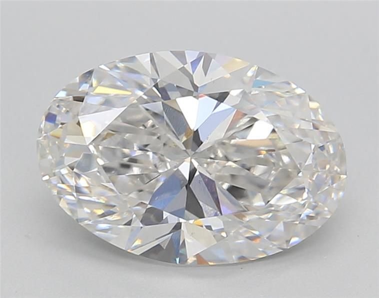 3.01ct E VS2 Rare Carat Ideal Cut Oval Lab Grown Diamond