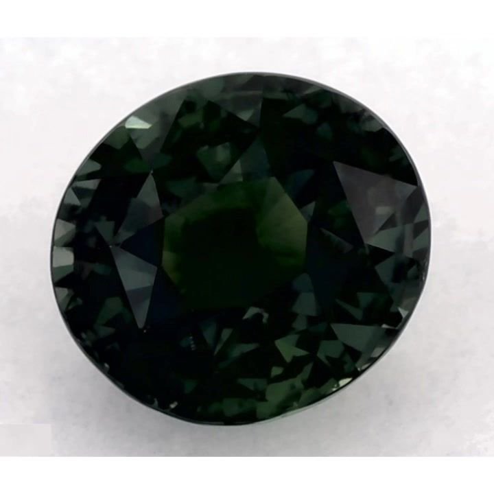 1.83 Carat Green Oval Sapphire