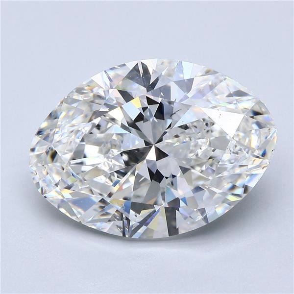 8.01ct F SI1 Rare Carat Ideal Cut Oval Diamond